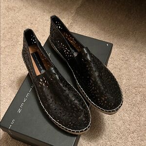 Lasir Black Leather Sandals